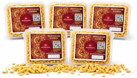 MODISON Bhavnagari Gathiya Indian Namkeen Traditional Gujarati 900g thumbnail 1