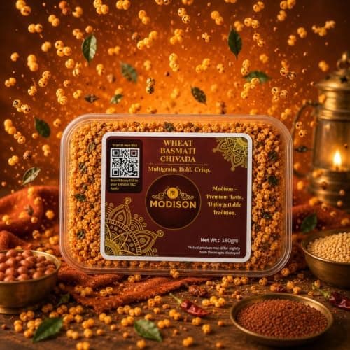 MODISON Wheat Basmati Chivada Indian Namkeen Crispy Flakes 180g thumbnail 7