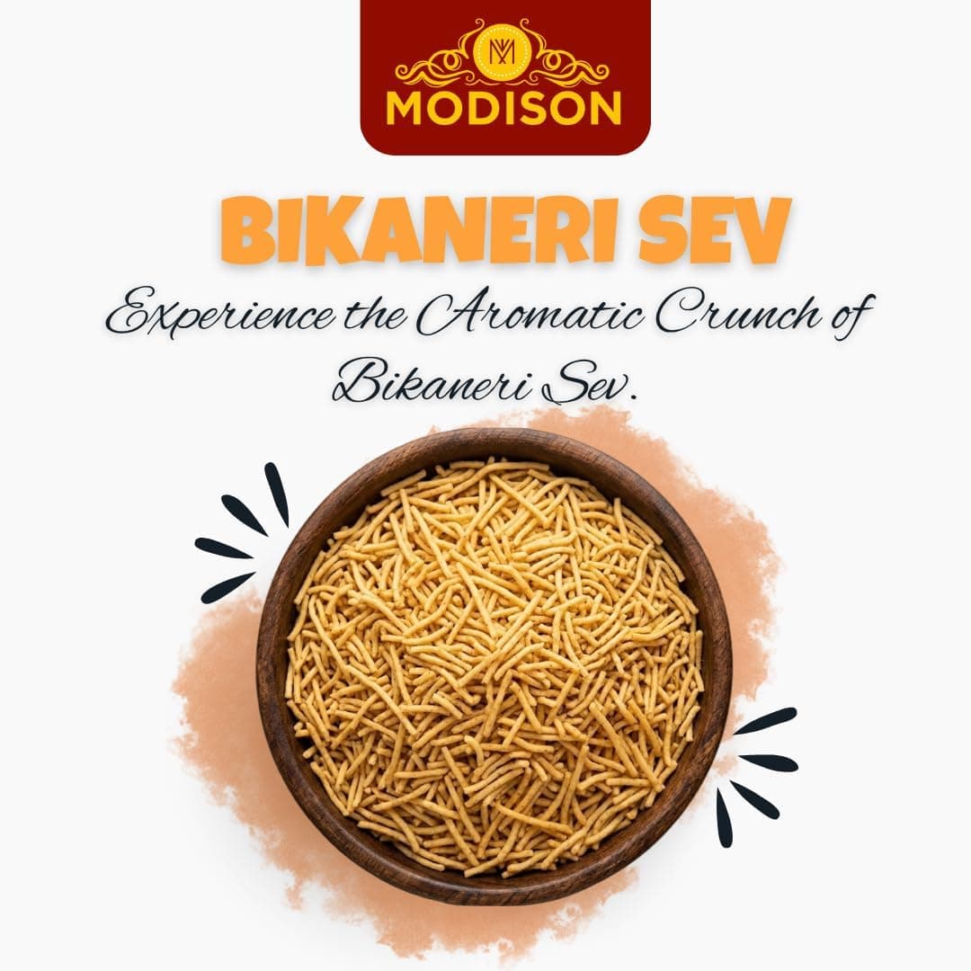 MODISON Bikaneri Sev Indian Snacks Crunchy Bhujia 180g thumbnail 11