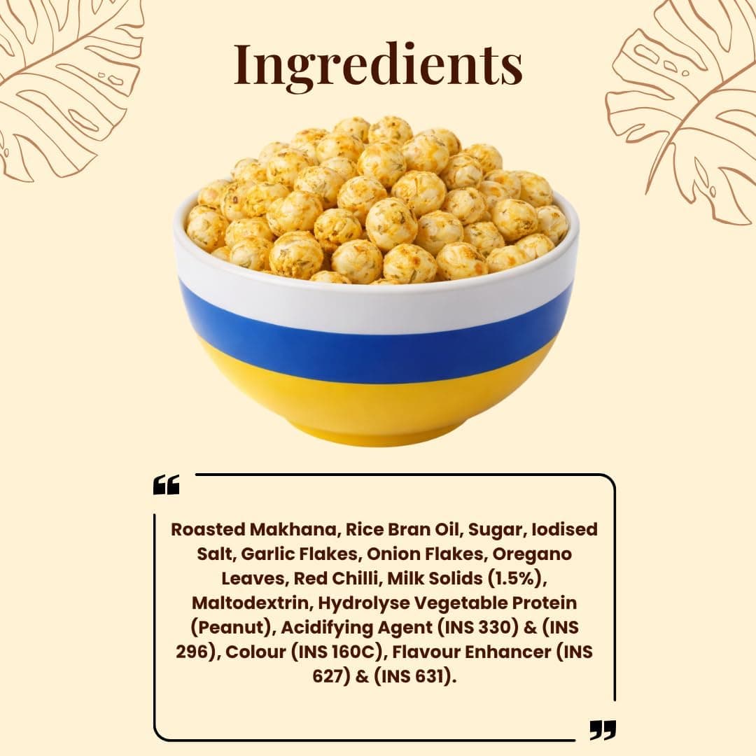 MODISON Roasted Makhana Healthy Snacks Cheese Herbs 80g thumbnail 10