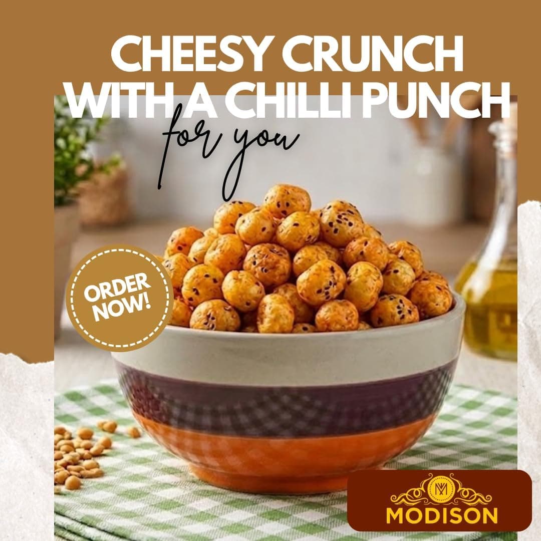 MODISON Roasted Makhana Healthy Snacks Cheese Chilli Fusion 80g thumbnail 10