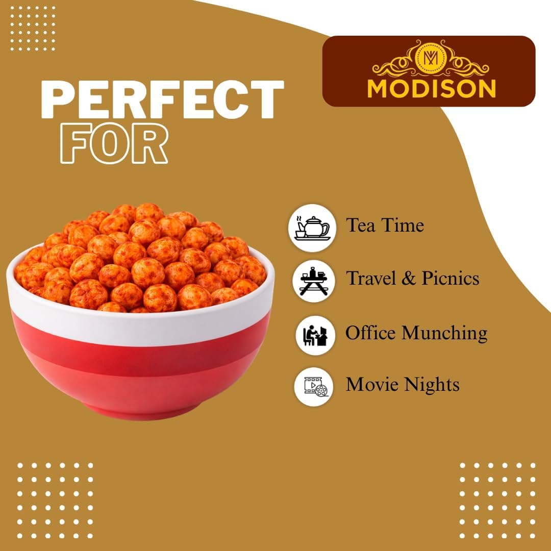 MODISON Roasted Makhana Healthy Snacks Tangy Tomato 80g thumbnail 12