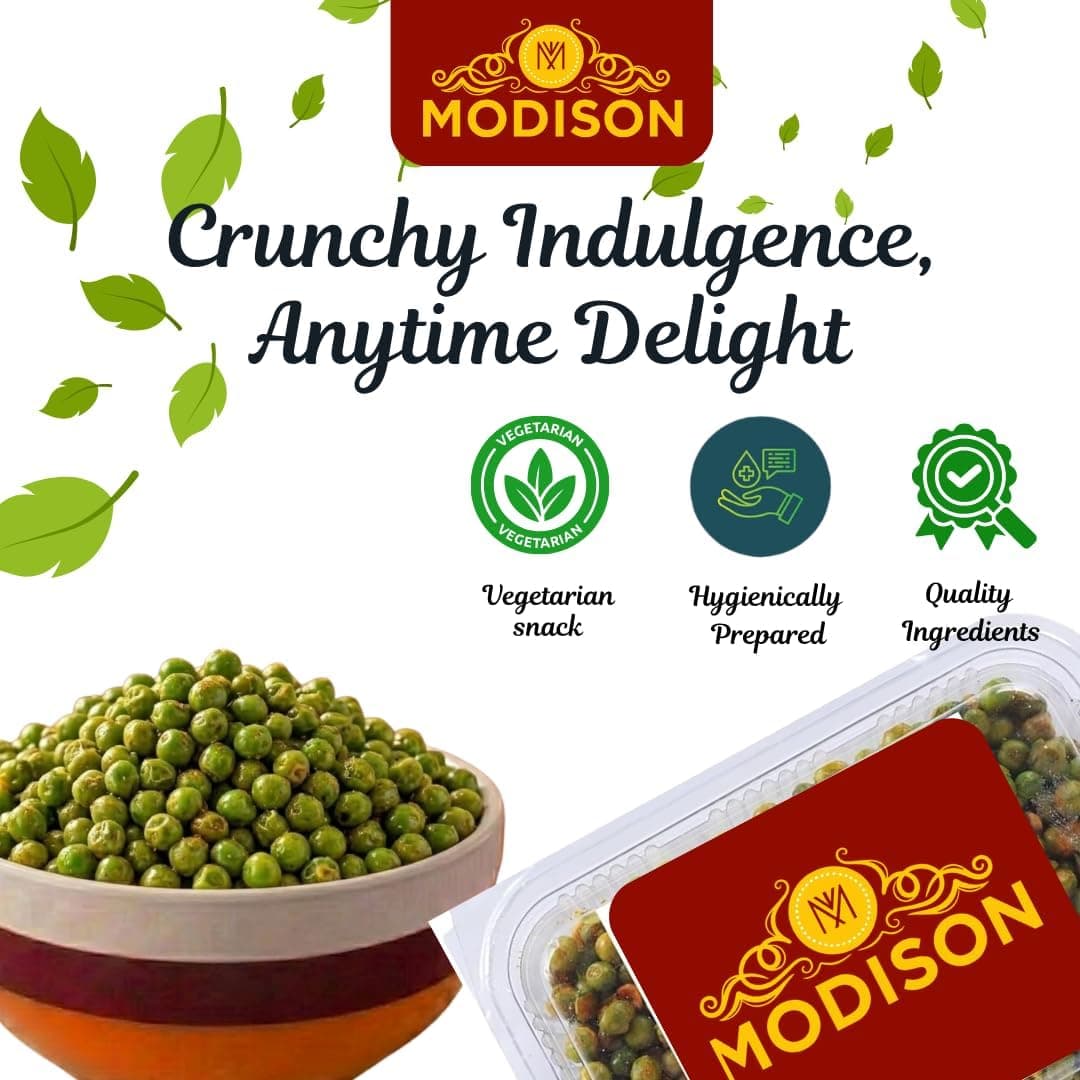 MODISON Spicy Fried Green Peas Healthy Snacks Crispy 100g thumbnail 12