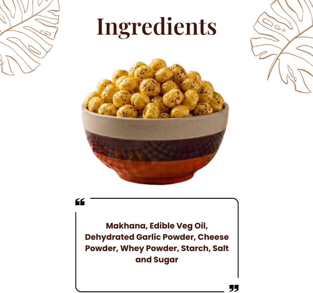MODISON Roasted Makhana Healthy Snacks Cheesy Italiana 80g thumbnail 11