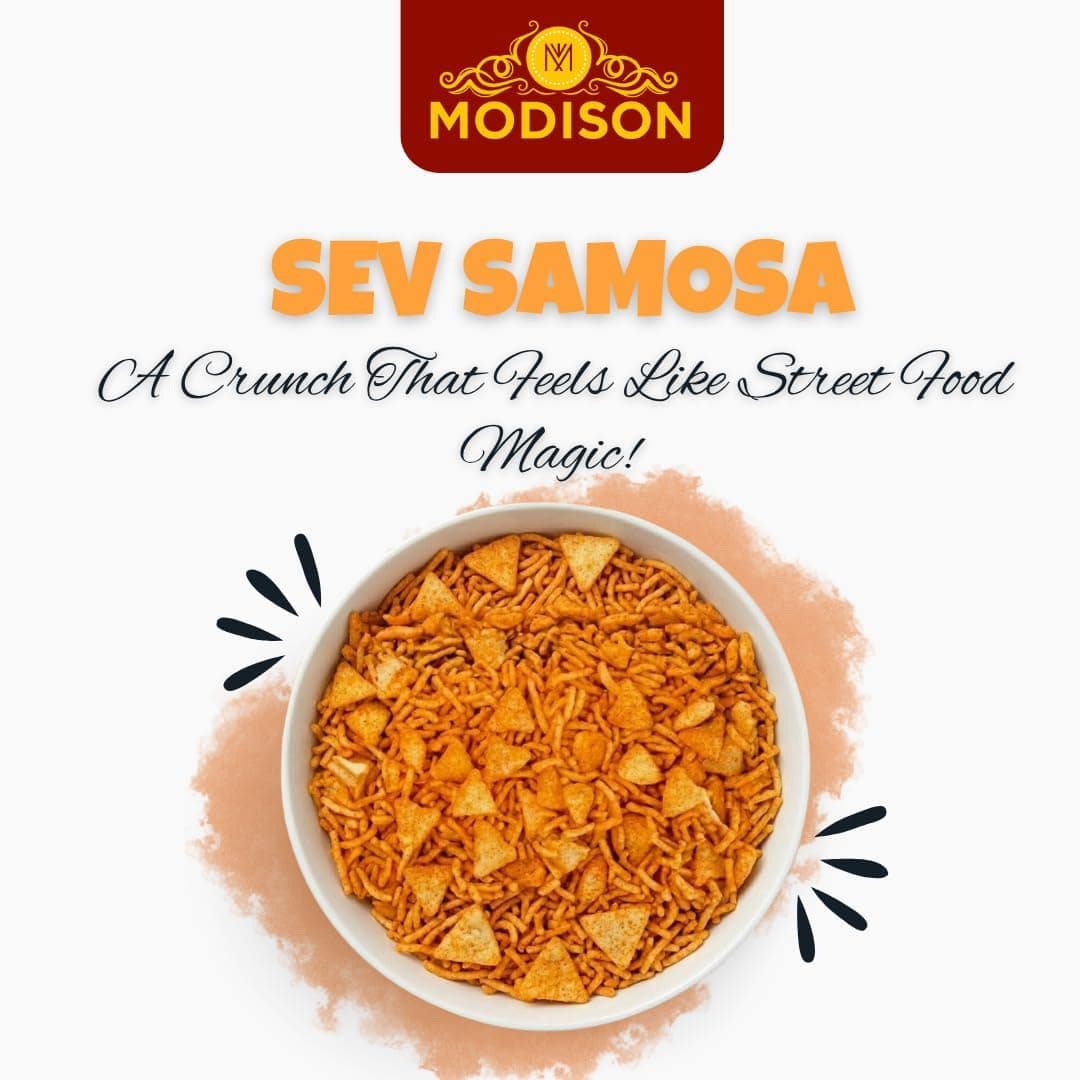 MODISON Sev Samosa Indian Snacks Spicy Crunchy Mix 180g thumbnail 10