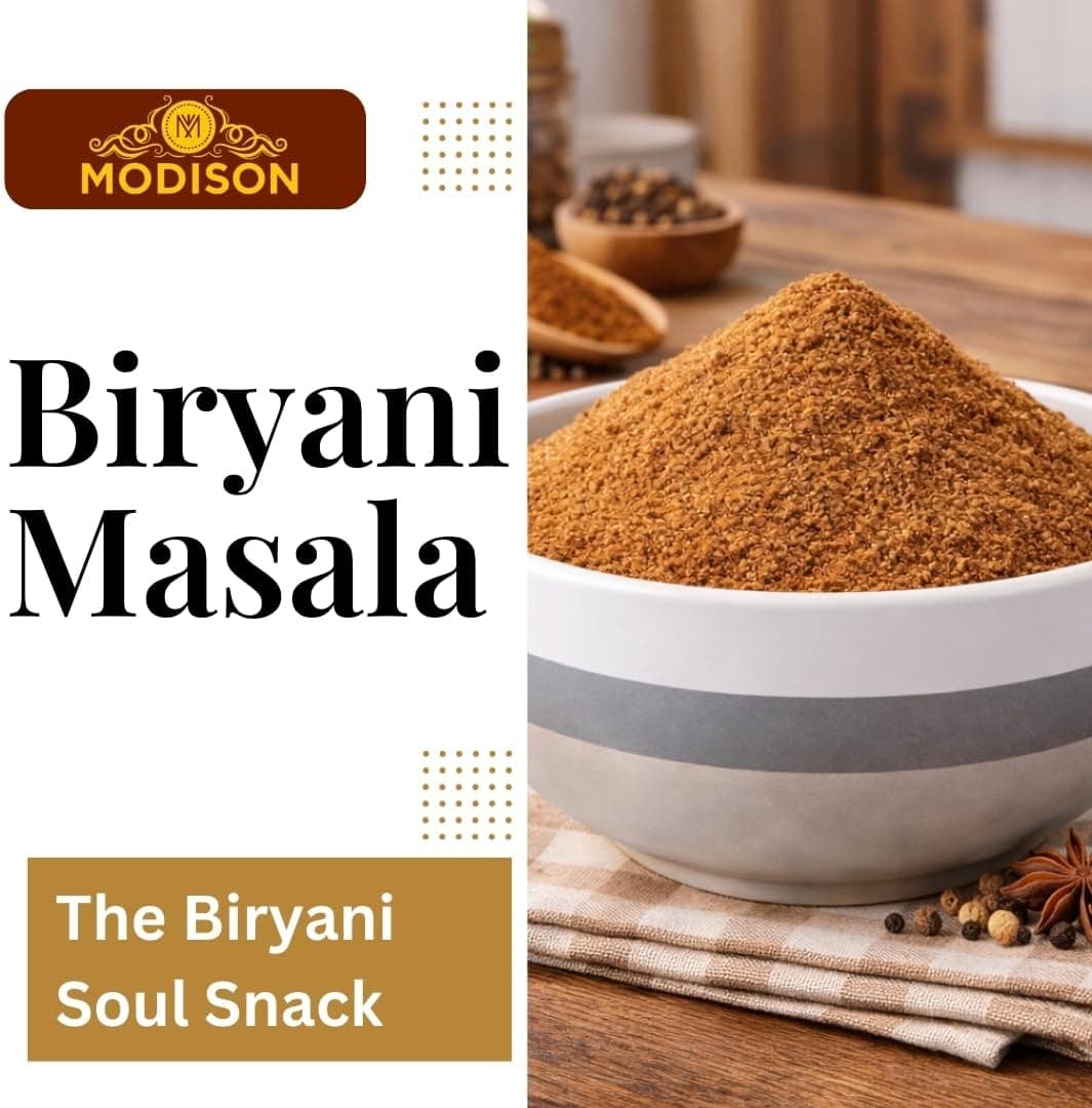MODISON Biryani Masala Indian Snacks Roasted Mix 100g thumbnail 10