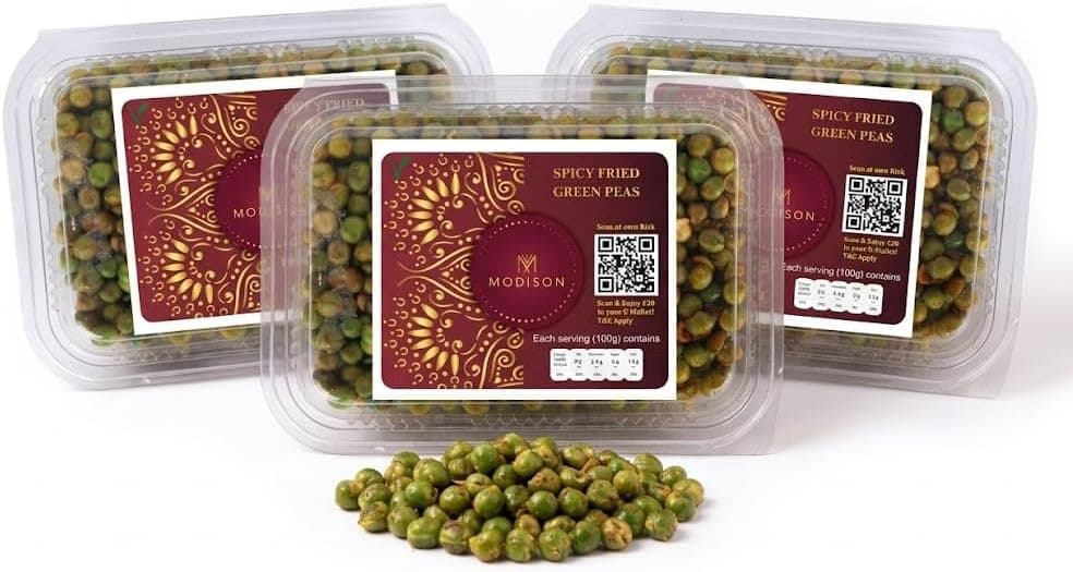 MODISON Spicy Fried Green Peas Healthy Snacks Crispy 540g thumbnail 8