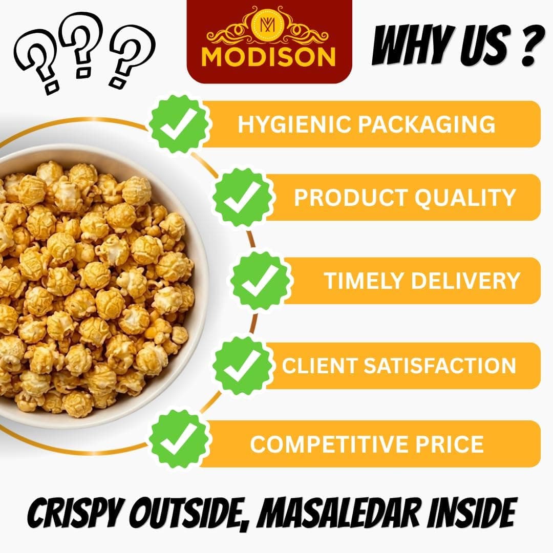 MODISON Masala Pop Indian Namkeen Crunchy Puffed Snack 180g thumbnail 11