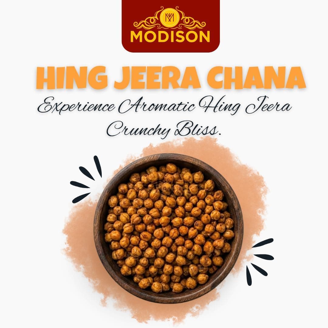 MODISON Hing Jeera Chana Indian Snacks Roasted Chickpeas 180g thumbnail 10