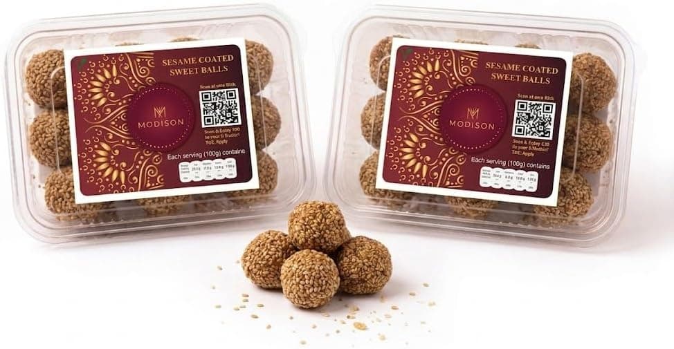 MODISON Til Laddu Indian Sweets Sesame Sweet Balls 360g thumbnail 8