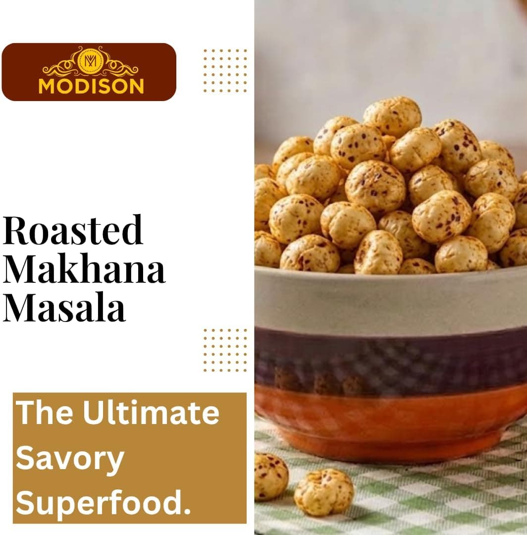 MODISON Roasted Makhana Healthy Snacks Masala Flavour 80g thumbnail 12