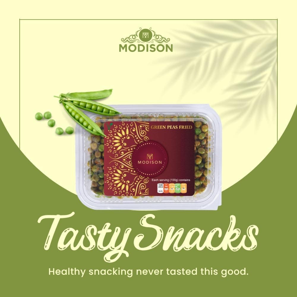 MODISON Spicy Fried Green Peas Healthy Snacks Crispy 180g thumbnail 10