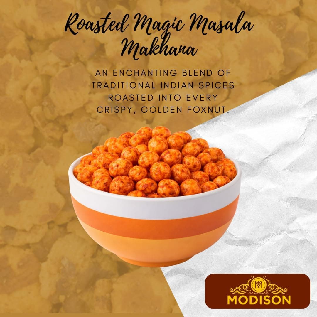 MODISON Roasted Makhana Healthy Snacks Magic Masala 80g thumbnail 12