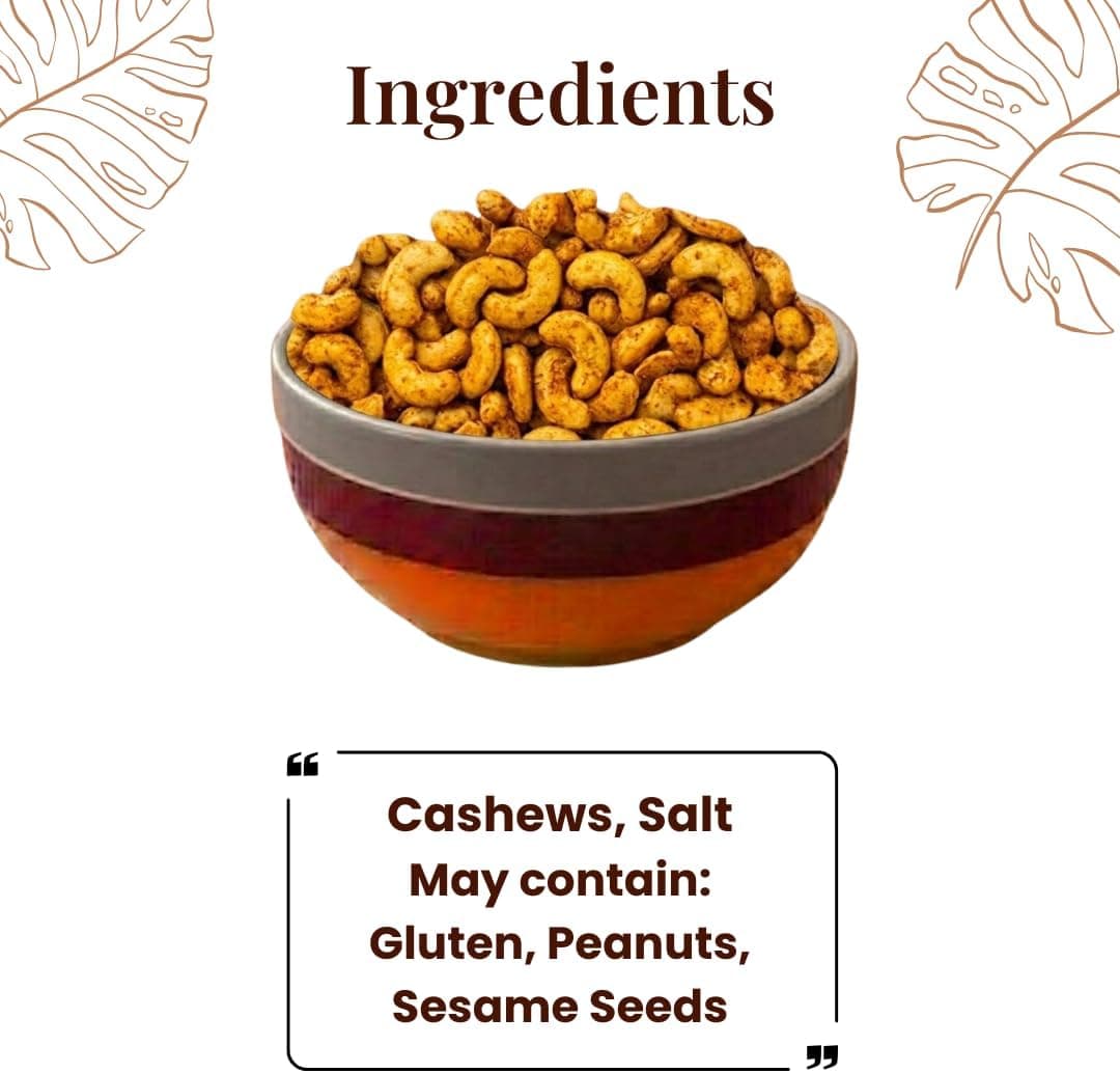 MODISON Roasted Cashew Nuts Healthy Snacks Protein Rich Kaju 400g thumbnail 10