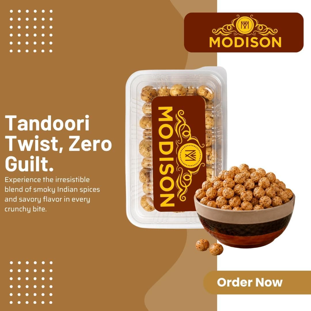 MODISON Roasted Makhana Healthy Snacks Tandoori Twist 80g thumbnail 11