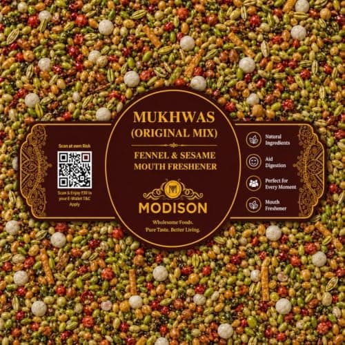 MODISON Original Mix Indian Mouth Freshener Crunchy Saunf 100g thumbnail 7