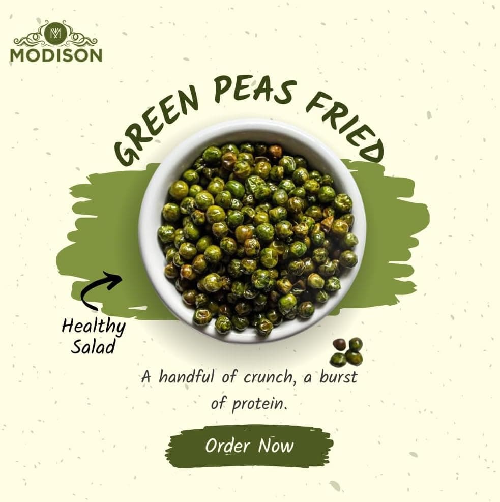 MODISON Spicy Fried Green Peas Healthy Snacks Crispy 180g thumbnail 12