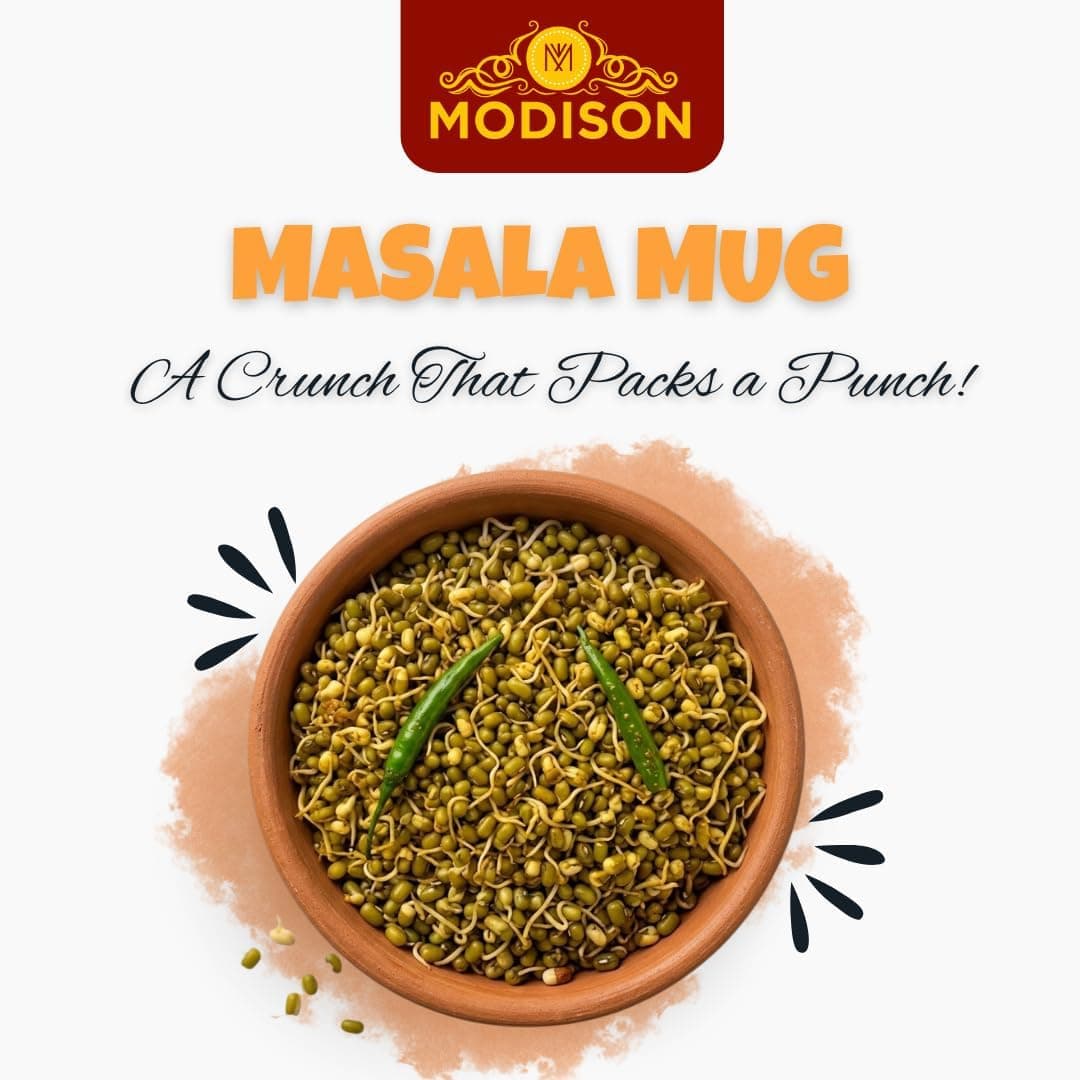 MODISON Masala Mug Healthy Snacks Roasted Mung Beans 180g thumbnail 10