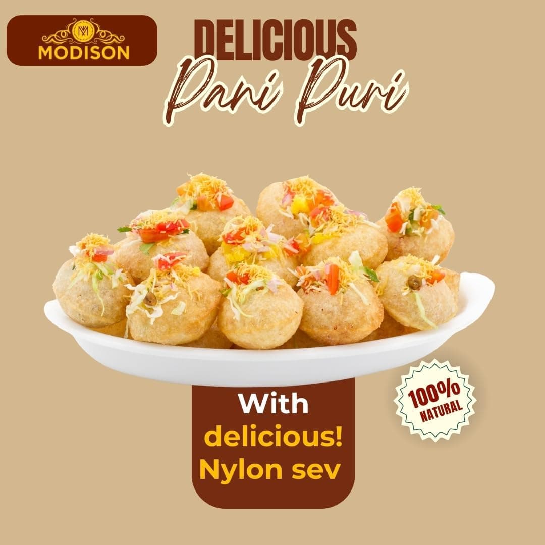 MODISON Pani Puri Nylon Sev Bundle Indian Street Food 540g Kit thumbnail 10