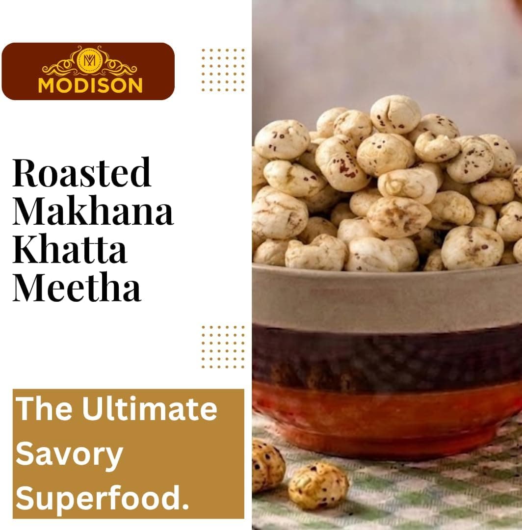 MODISON Roasted Makhana Healthy Snacks Khatta Meetha 80g thumbnail 12