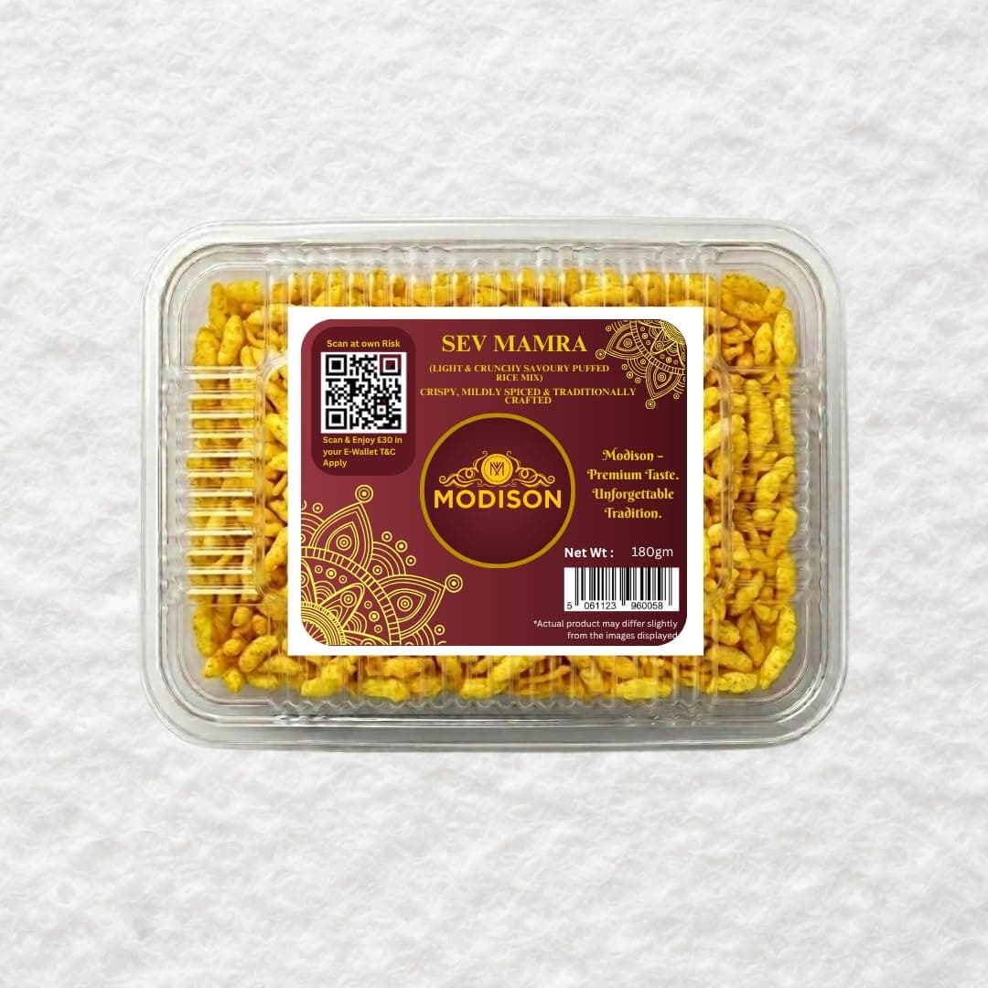 MODISON Sev Mamra Indian Snacks Puffed Rice Mix 180g thumbnail 8
