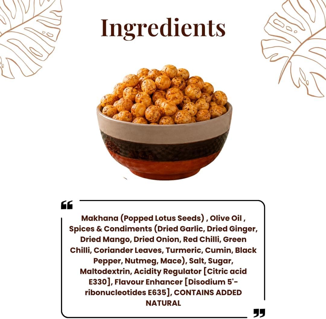 MODISON Roasted Makhana Healthy Snacks Lime N Chilli 80g thumbnail 11