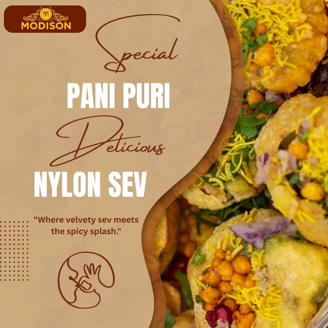 MODISON Pani Puri Nylon Sev Bundle Indian Street Food 540g Kit thumbnail 11