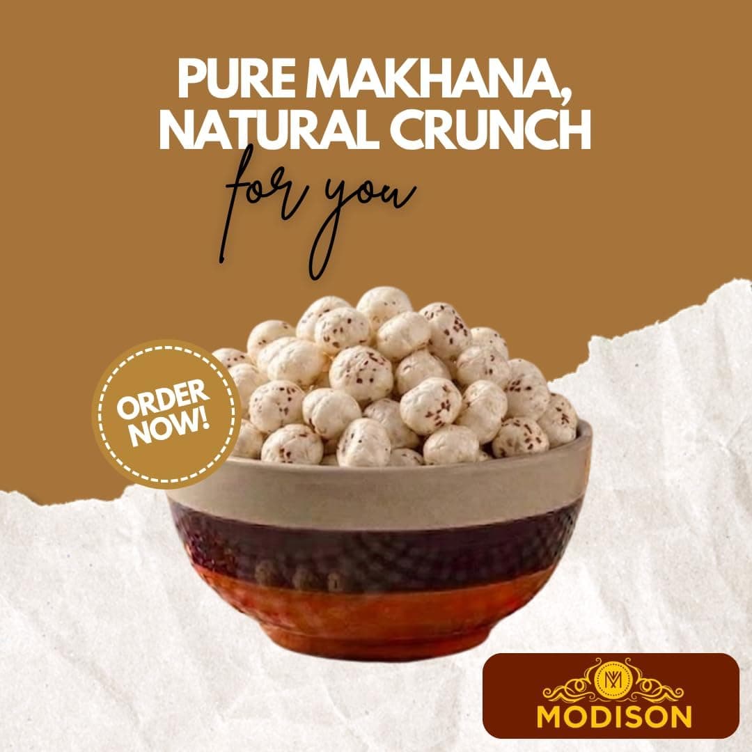 MODISON Raw Makhana Healthy Snacks Natural Fox Nuts 180g thumbnail 10