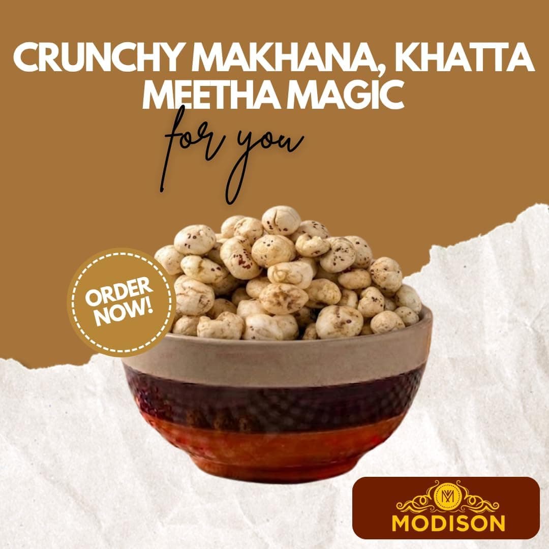 MODISON Roasted Makhana Healthy Snacks Khatta Meetha 80g thumbnail 10