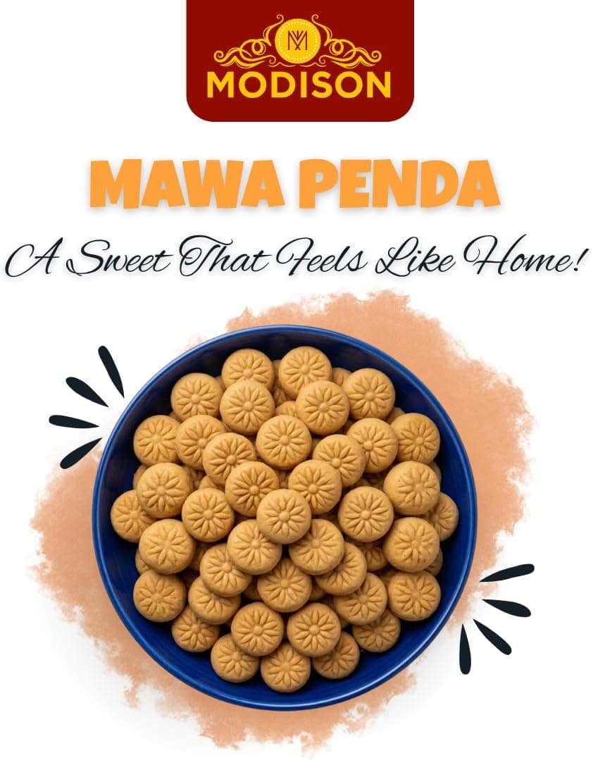 MODISON Mawa Penda Indian Sweets Milk Mithai 8 Piece 300g thumbnail 11