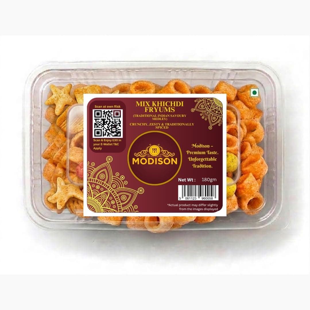 MODISON Mix Khichdi Fryums Indian Snacks Millet Mix 180g thumbnail 8