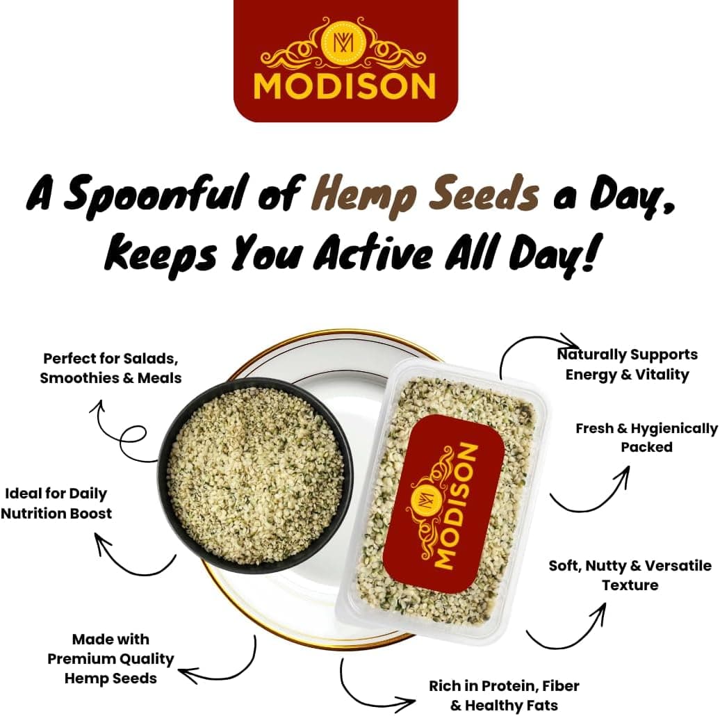 MODISON Hemp Seeds Superfoods Plant Based Protein 200g thumbnail 10