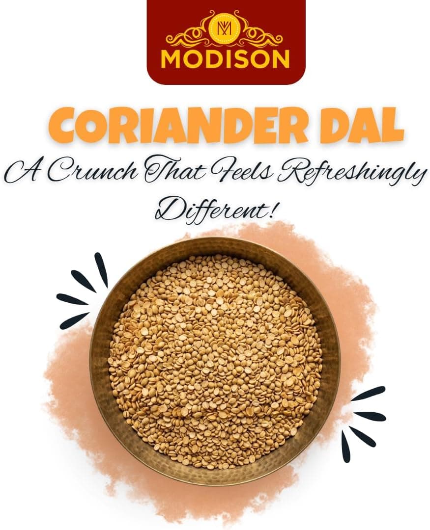 MODISON Coriander Dal Indian Namkeen Crispy Roasted Snack 180g thumbnail 11