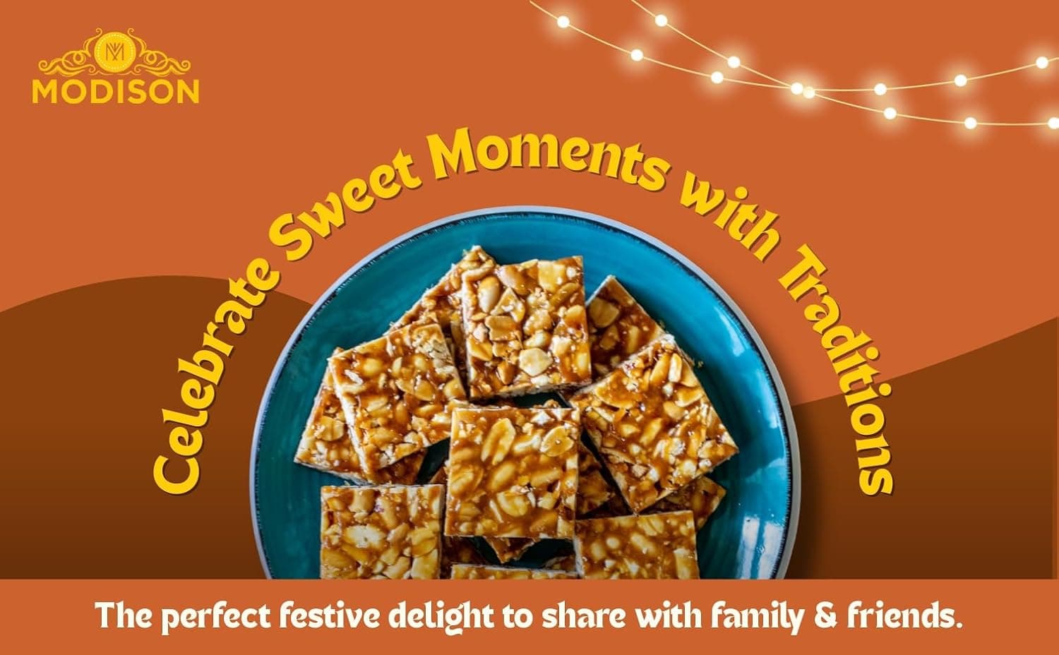 MODISON Peanut Chikki Indian Sweets Protein Brittle 180g thumbnail 9
