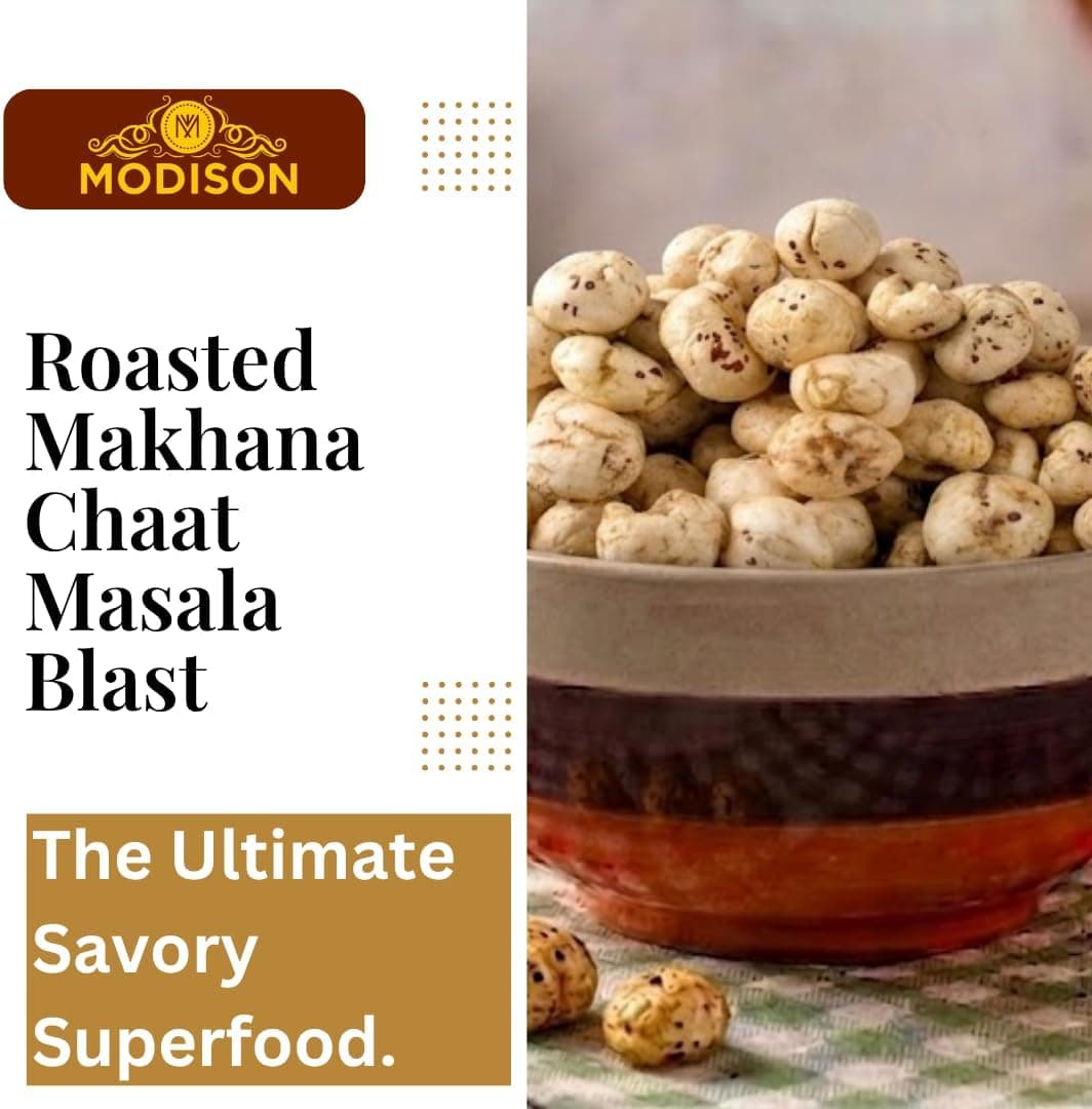 MODISON Roasted Makhana Healthy Snacks Chaat Masala Blast 80g thumbnail 11