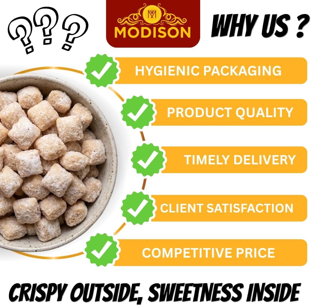 MODISON Sweet Sakkarpara Indian Sweets Crunchy Wheat Bites 180g thumbnail 9