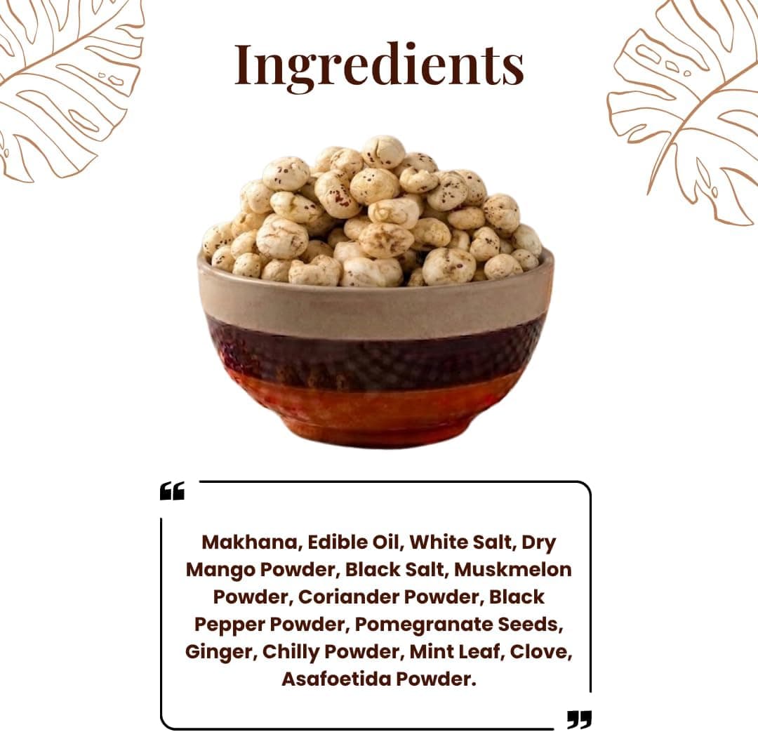 MODISON Roasted Makhana Healthy Snacks Chaat Masala Blast 80g thumbnail 10