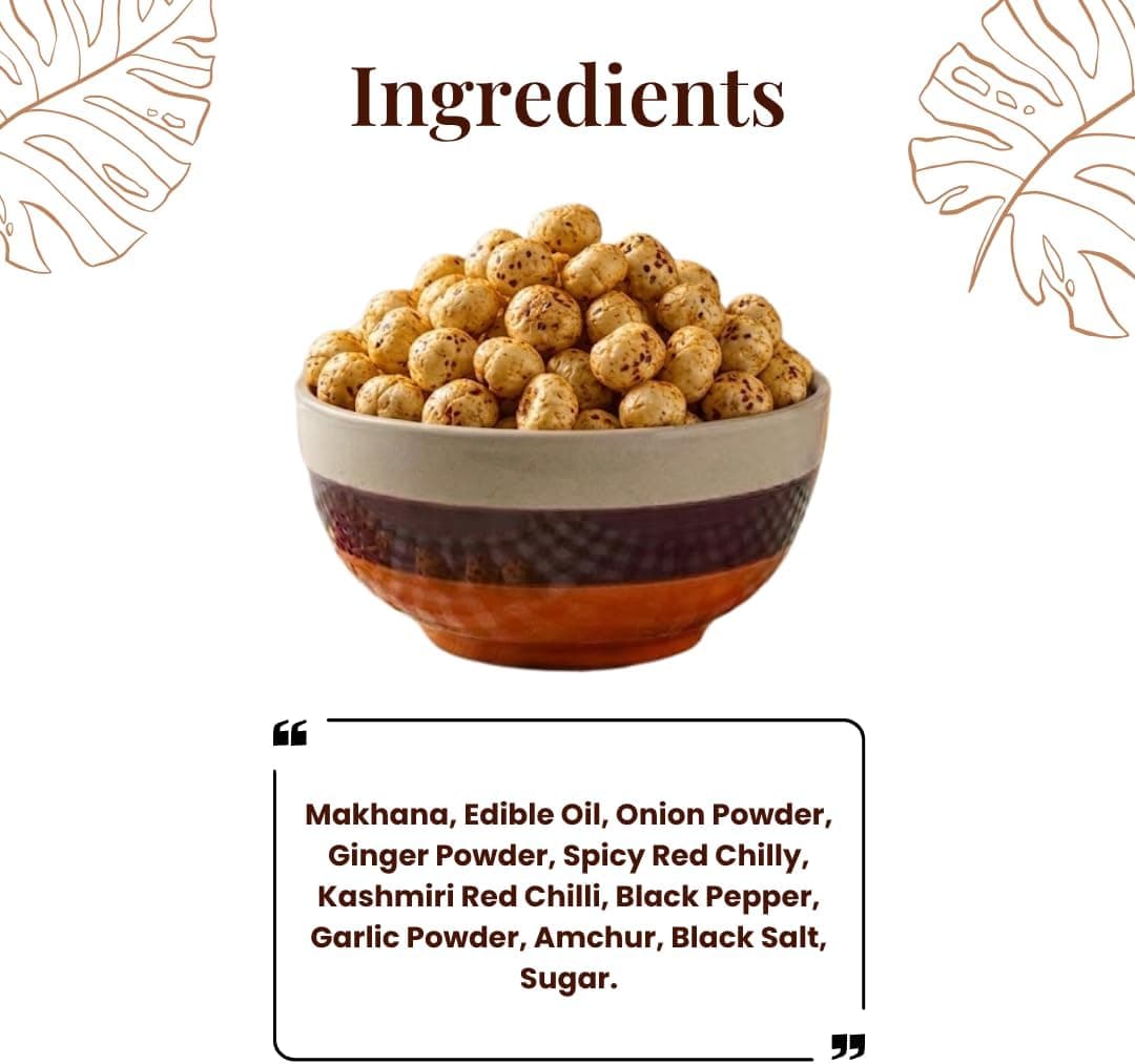 MODISON Roasted Makhana Healthy Snacks Masala Flavour 80g thumbnail 11