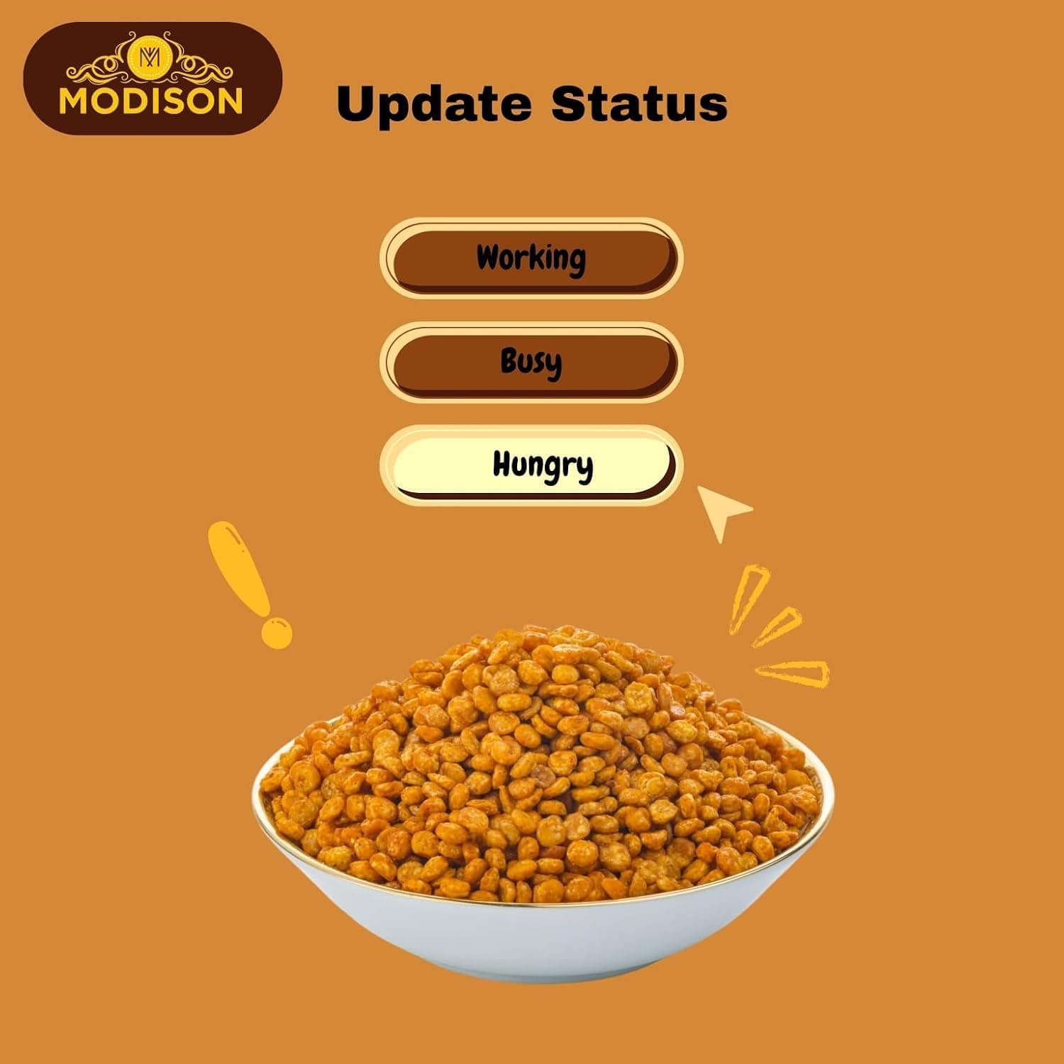 Modison Masala Chana Daal Crunchy Spicy 180gm thumbnail 10