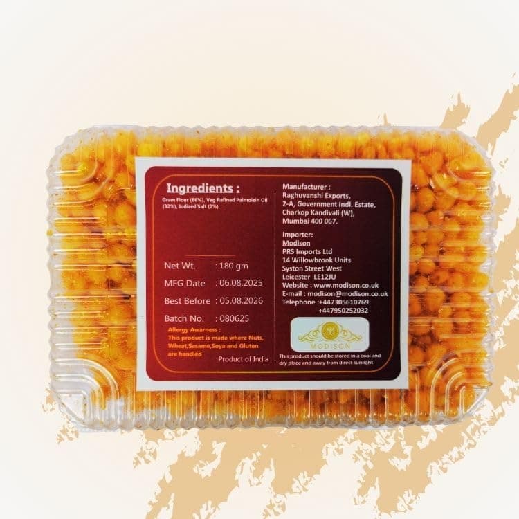 MODISON Boondi Indian Snacks Crunchy Fresh 180g thumbnail 6