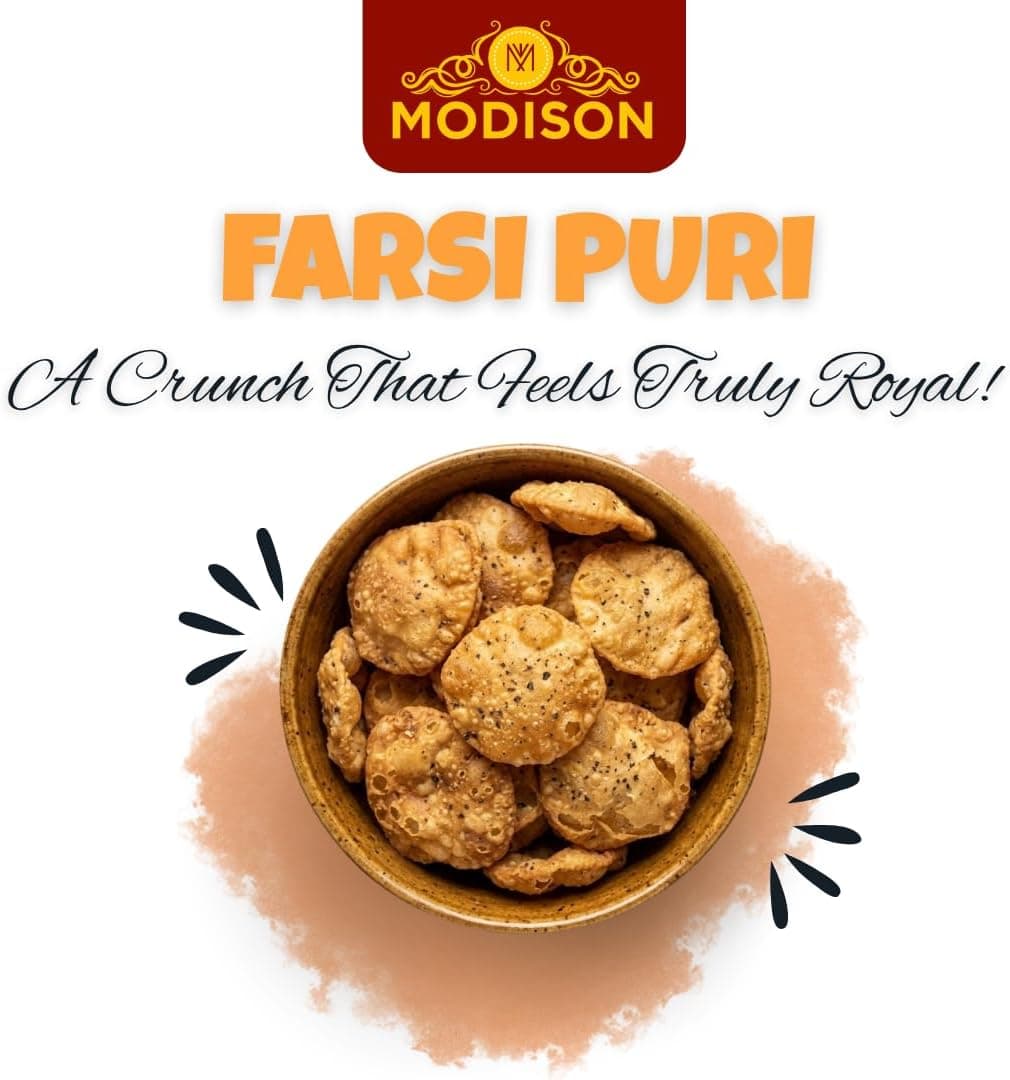 MODISON Farsi Puri Indian Snacks Jeera Crackers 180g thumbnail 10