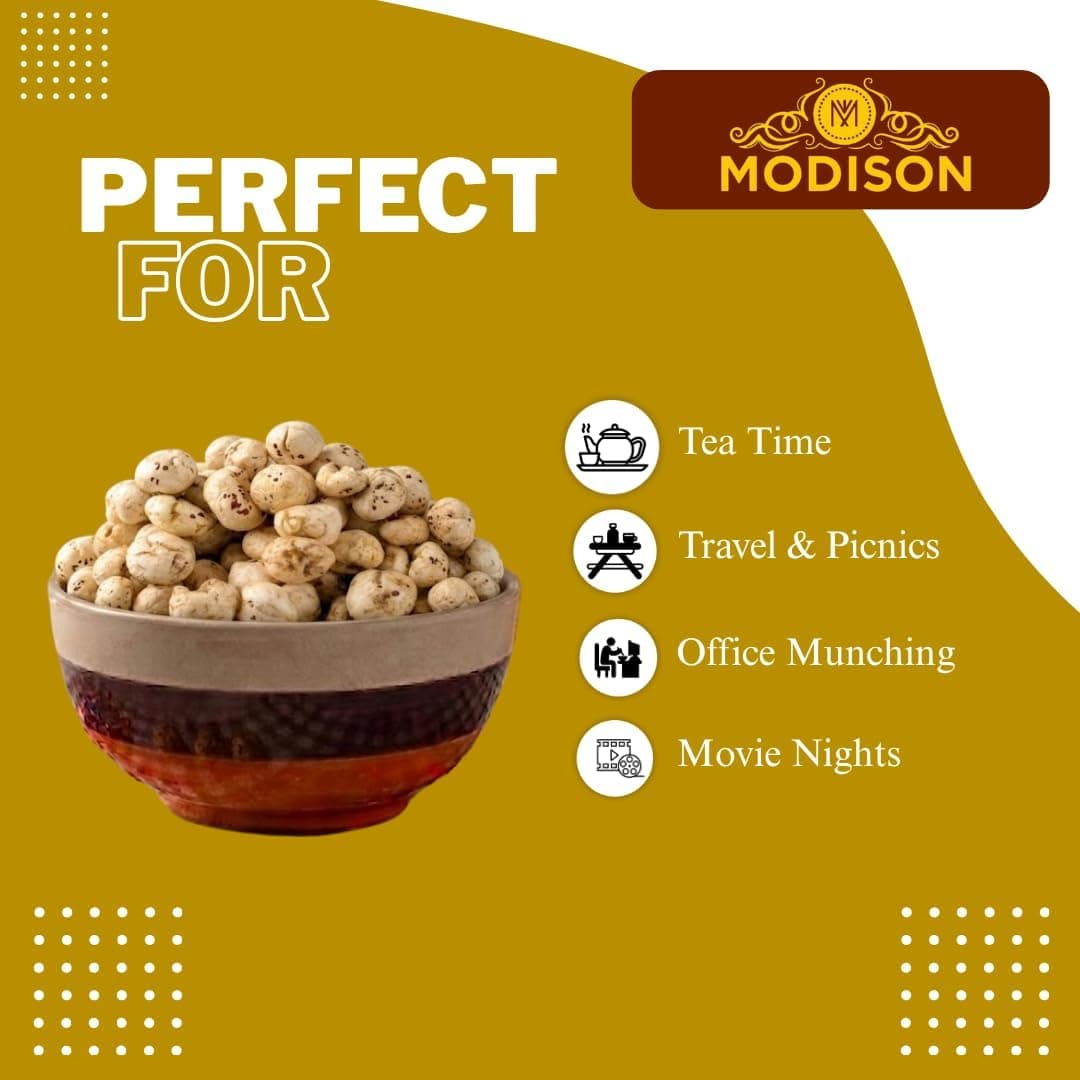 MODISON Roasted Makhana Healthy Snacks Chaat Masala Blast 80g thumbnail 12