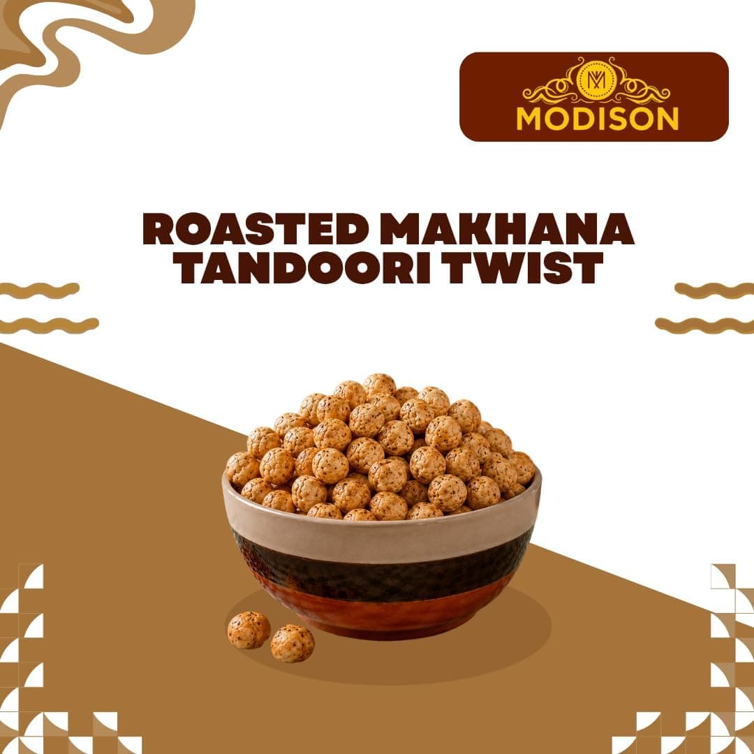MODISON Roasted Makhana Healthy Snacks Tandoori Twist 80g thumbnail 10