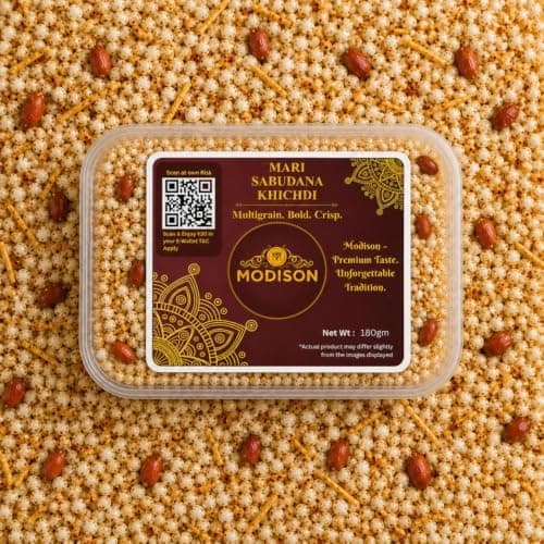 MODISON Mari Sabudana Khichdi Indian Snacks Instant Vrat Meal 180g thumbnail 7