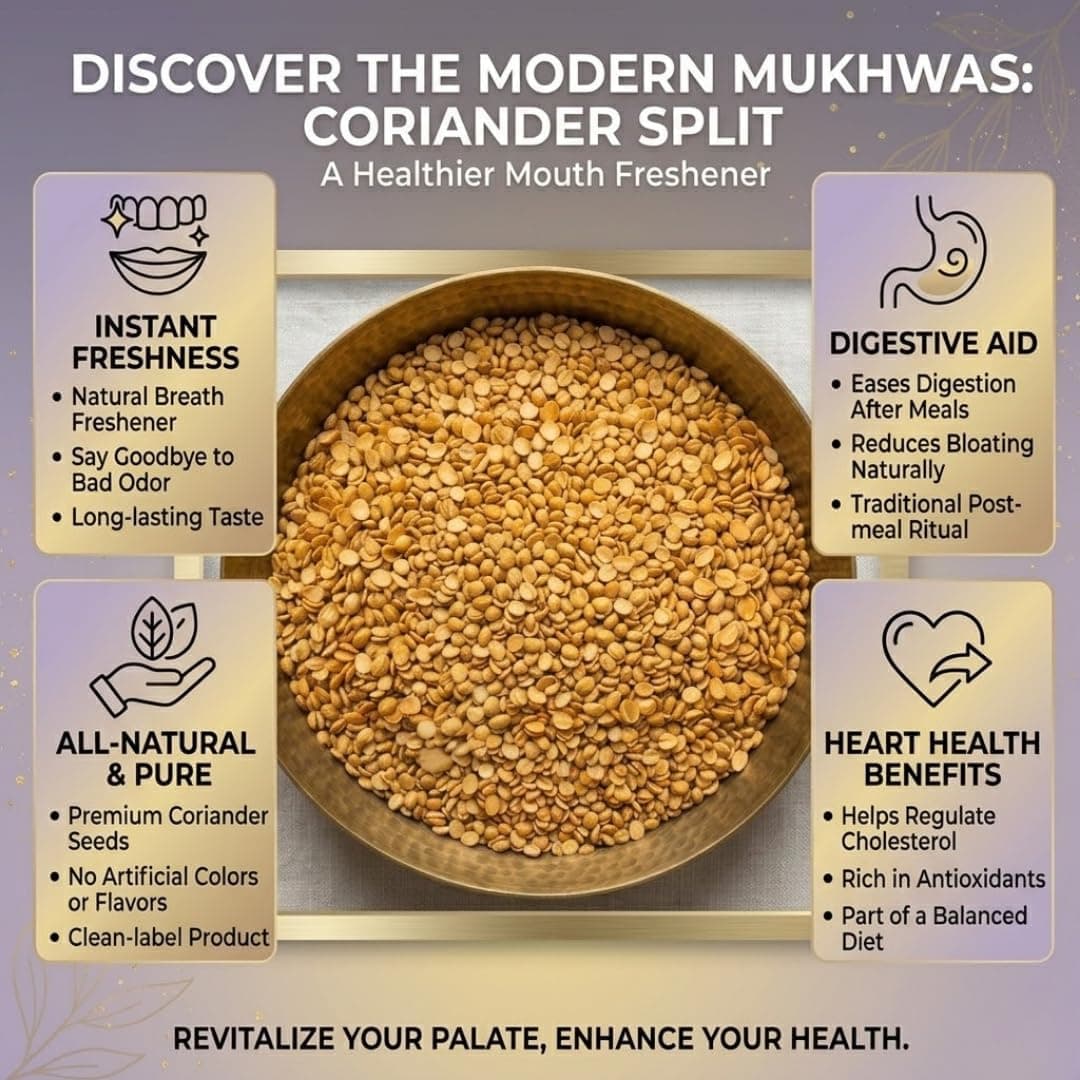 MODISON Coriander Dal Indian Namkeen Crispy Roasted Snack 180g thumbnail 12