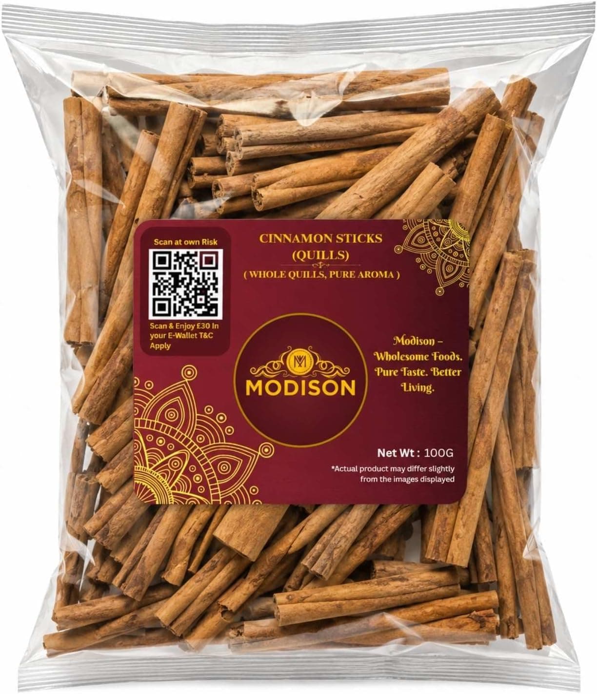 MODISON Cinnamon Sticks Quills Whole Spice Aromatic Bark 100g thumbnail 8
