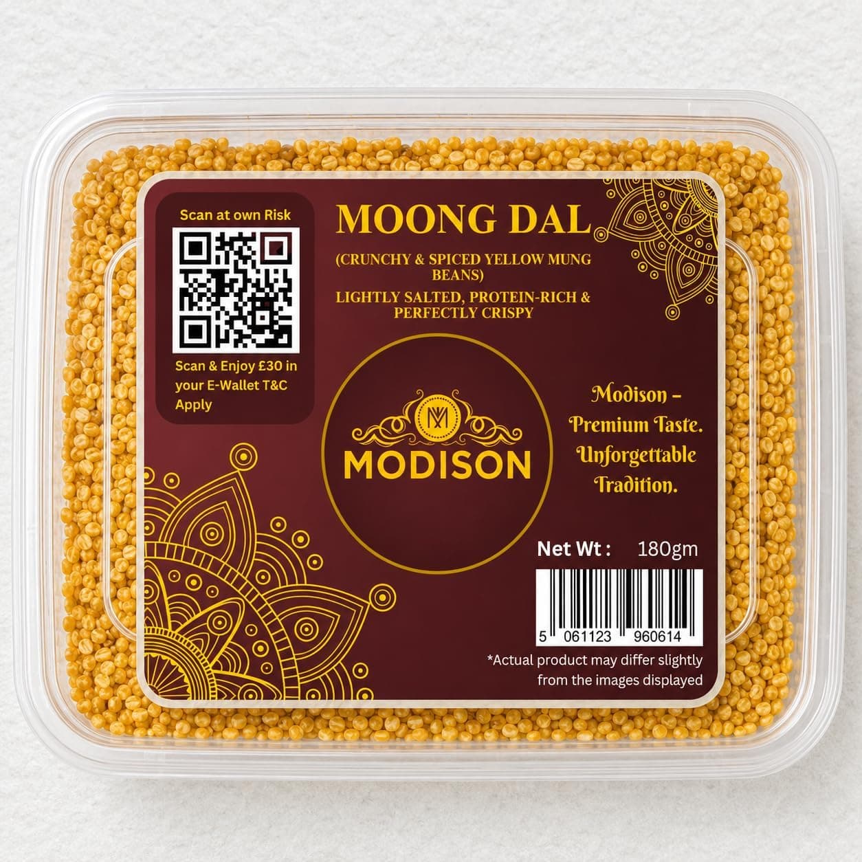 MODISON Moong Dal Indian Snacks Crispy Lentils 180g thumbnail 8