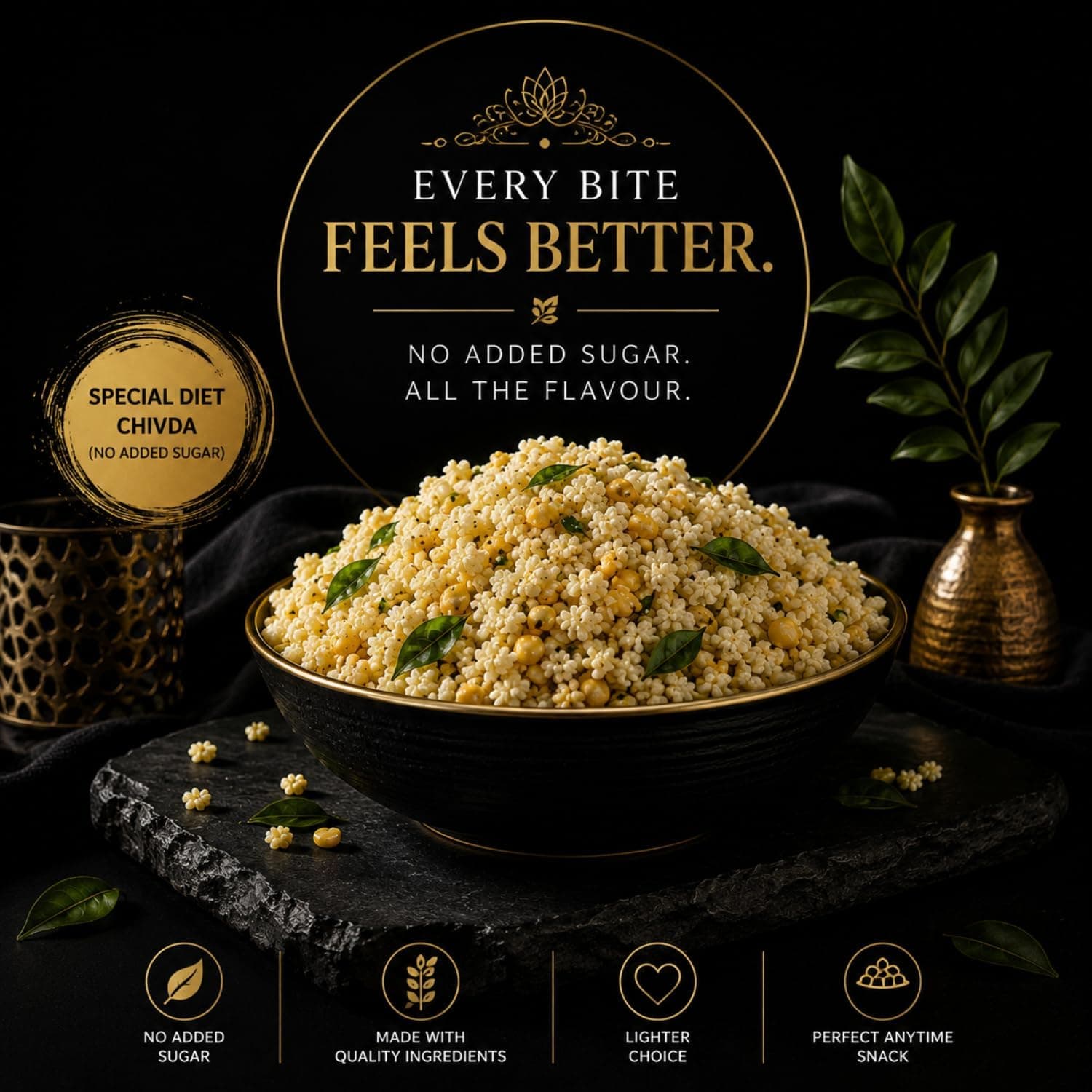 MODISON Special Diet Chivda Indian Namkeen No Sugar Roasted 180g thumbnail 12