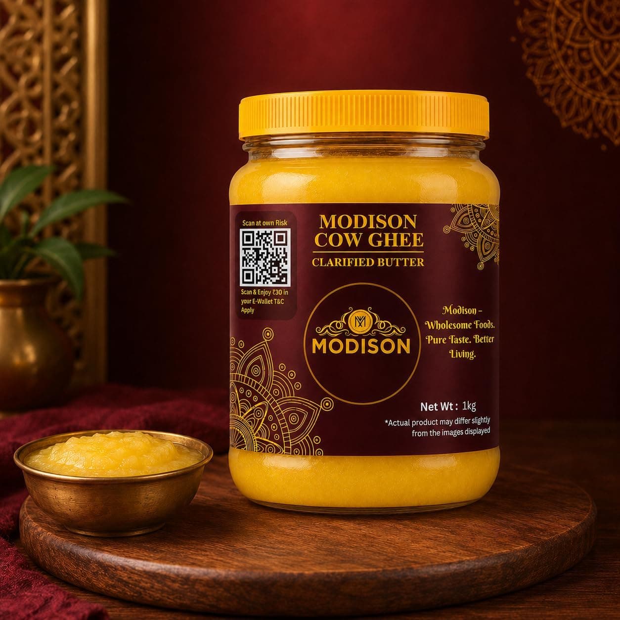 MODISON Cow Ghee Cow Milk Clarified Butter 1kg thumbnail 12