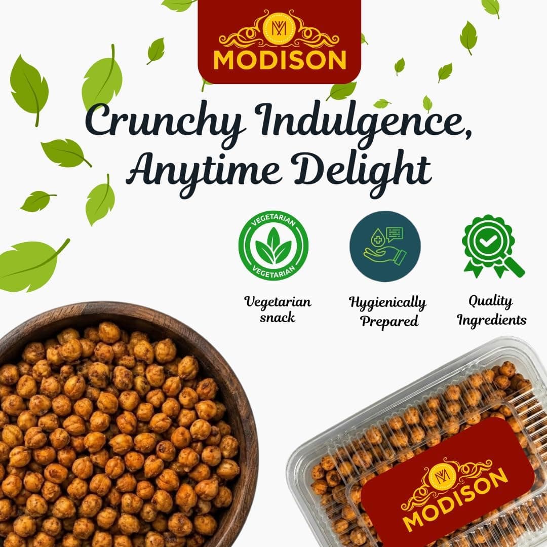 MODISON Hing Jeera Chana Indian Snacks Roasted Chickpeas 180g thumbnail 12